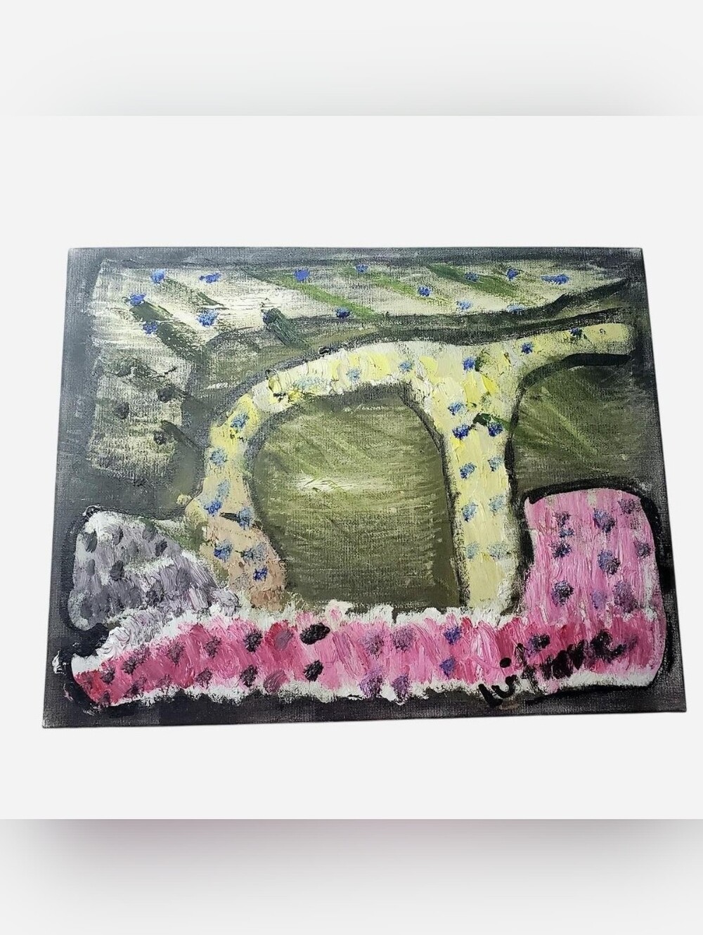 Original Painting Oil On Canvas 11x14" Abstract Art OOAK Traversing Realities